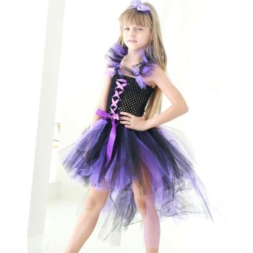 Hot Design Girls Lolita Tutu Dress High-low Style Kids Party Dresses Vestido Children Clothes for Girl Carnival Cosplay Costume