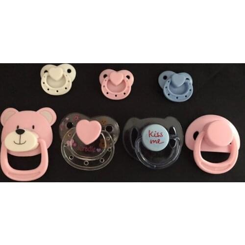 Cute Magnetic Pacifiers for Reborn Baby Dolls Handmade DIY Pacifier Magnet Nipples Dolls Accessories