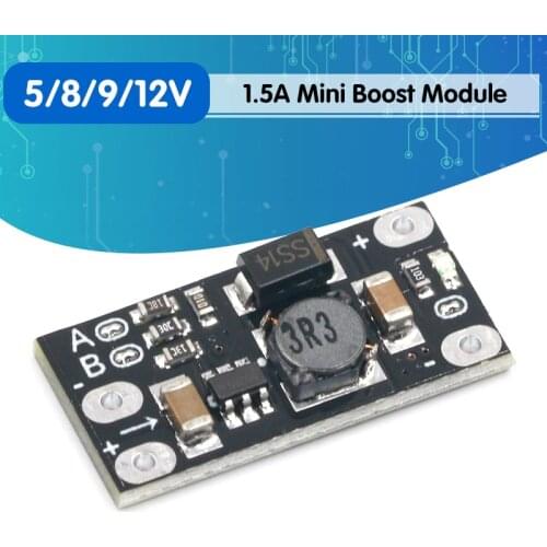 Mini DC-DC Boost Step Up Converter 3V 3.2V 3.3V 3.7V 5V 9V to 12V Voltage Regulator PCB Board Module can set 5V/ 8V/ 9V