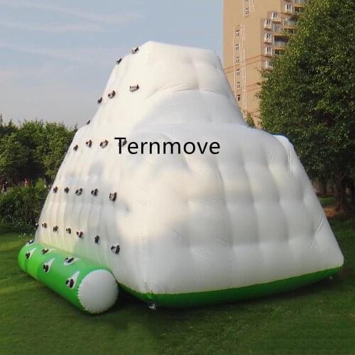 5（L）x5（W）x4m（H）PVC inflatable water climbing mountain for adult inflatable iceberg sea ocean water play games