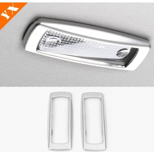 Stainless Black/Blue/Sliver For Skoda Karoq 2017 2018 Car Rear reading Light Lamp Decor Cover Trim Sticker Product accessories