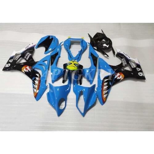 New ABS Whole Fairings Kit Fit For BMW S1000RR 2009 2010 2011 2012 2013 2014 09 10 11 12 13 14 Bodywork Set Custom Blue Shark