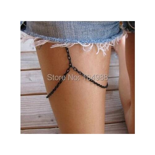 New Style Style L70 Fashion Body Chain Jewelry Foot Chains 3 Colors Silver or Gold or Gray-black Colour Leg Chain Jewelry