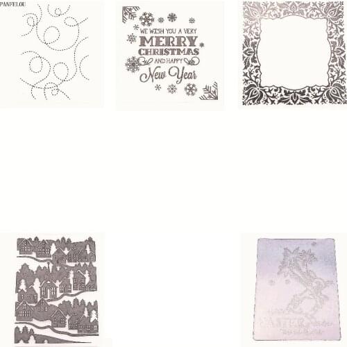 Easter plastic Merry Easter template craft card making paper card album wedding decoration scrapbooking embossing folder