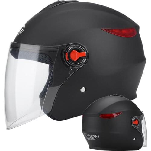 Professional Motorcycle Helmet Anti-scratch Racing Scooter Half Helmet with Sun Visor for Adult Men Women Motor Open Face Helmet