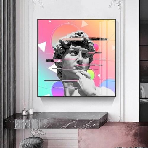David Statue IntéRessant Art Portrait EsthéTique Maison Salon Enfants Chambre DéCoration Affiche Impression Peinture Mur Art Toi