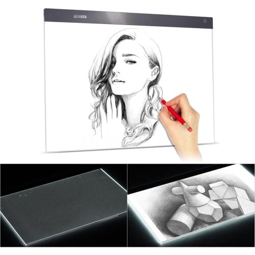 A2 Light Pad Drawing Tablet LED Ultra-thin Painting Tracing Panel Adjustable Brightness eye-protective and energy saving