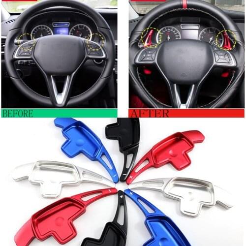 TTCR-II Aluminum Alloy Steering Wheel Shift Paddle Shifter For Infiniti Q30 QX30 2015+ Car Accessories Stickers Covers