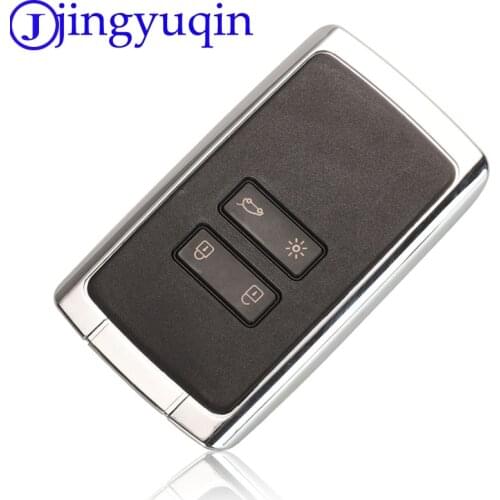 Jingyuqin 4 Btns Smart Remote key shell replace For Renault Megane4 Talisman Espace 5 Kadjar