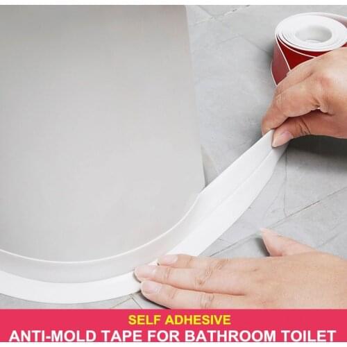 3.2M Kitchen Sink Waterproof Acrylic Tape Anti-mold Bathroom Sealing Tape Stove Gap Self Adhesive Sticker Countertop Gap Strip