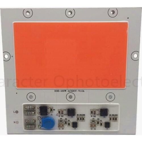 1pcs New 100W 100 Watts 380NM-840NM Full Spectrum LED COB Chip, Integrated Smart IC Driver 220V For Plant Growth light