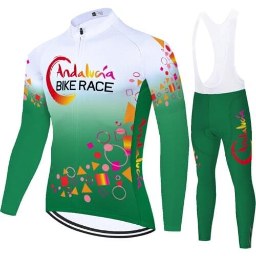 2021 traje de ciclismo hombre ANDALUCIA mayot bicicleta hombre summer spring quick dry bicycle clothes 20D gel pad