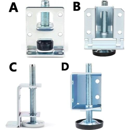 1/4/8Pcs Small Feet Adjustable Height Wardrobe Table Furniture adjustment Leg Anti Slip Steel Strong Load-bearing Protect Floor