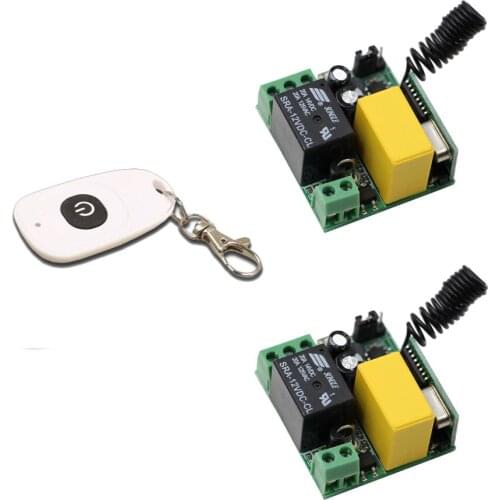 AC220V 1CH Relay Mini Size Wireless Remote Control Switch Receiver Waterproof Transmitter Lamp Light LED Bulb Wireless Switch