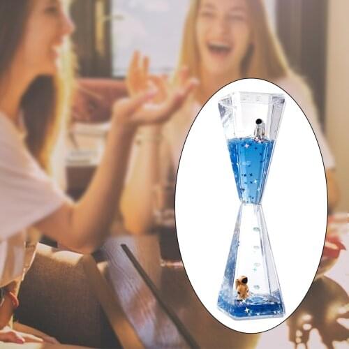 Acrylic Sand Timer Dynamic Relieve Stress Sequins Desk Timer Time Management