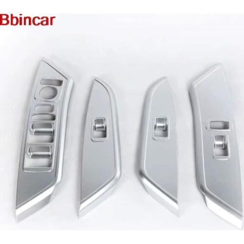 Bbincar ABS Chrome Armrest Panel Window Switch Botton Cover Car Interior Accessories 4pcs For Acura CDX 2016 2017 2018