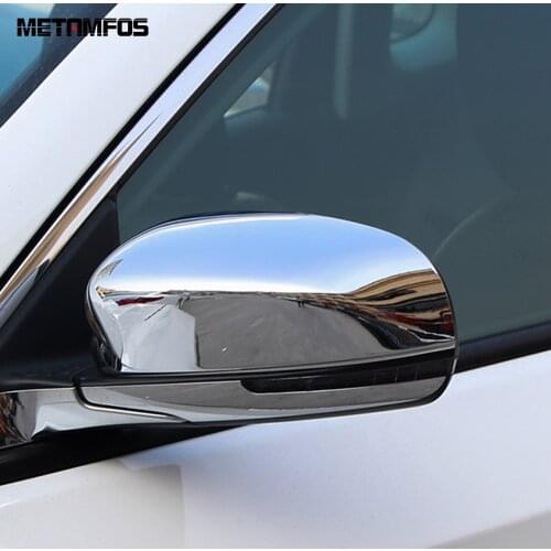 For Jeep Compass 2017-2020 2021 Chrome Rearview Side View Mirror Cover Molding Trim Decoration Sticker Exterior Car Accessories