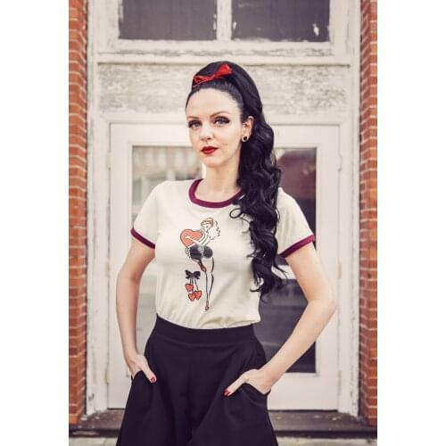 Colored Witch Hold On To Your Heart Ringer T-Shirt 100% Cotton graphic casual funny tumblr women tumblr Fashion tshirt top tee