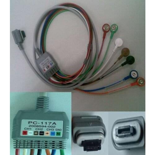 Ge Seerlight 3 Channel, AHA 7 Leads Patient Cable, P/N: 2008594-002 (new, original)