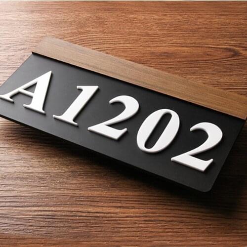 Custom-made Apartment Villa door plates Any Letters, Symbols, House Number Door plate Sign,Gate Number