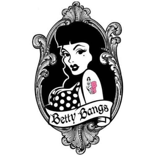 Creative 13cm X 7.8cm Pin Up Girl Car Sticker Rock A Billy Illustration Rockabilly Psychobilly JDM Window Decal Waterproof