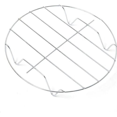 Cooking Rack Round 304 Stainless Steel Baking and Cooling Rack Stand Rack Microwave Steaming Instant w Stoommandje Cookware Z4U2