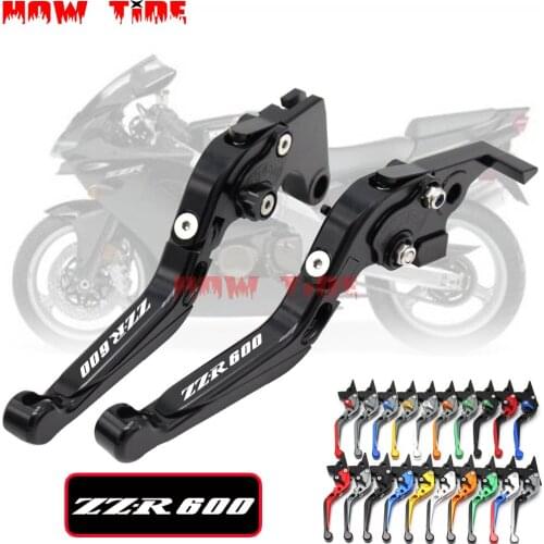 !Logo(ZZR600) For Kawasaki For Kawasaki ZZR600 ZZR 600 ZZR-600 1990-2004 CNC Motorcycle Brake Clutch Lever