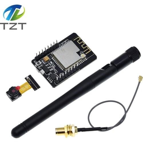 TZT ESP32-CAM WiFi + Bluetooth Module Camera Module Development Board ESP32 with Camera Module OV2640 2MP For Arduino
