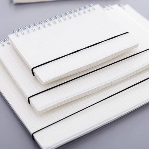 New Hot A5/A6/B5 Transparent Frosted Notebook Line/Dotted/Grid/Blank Pages Coil Notebook PVC Cover Office School Stationery