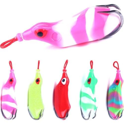 7CM 12.8G Frog Lure Spinner Spoon Fishing Lure Sillicon Bait Fake Lure For Snakehead Bass Pike Pesca bait leurre de grenouille