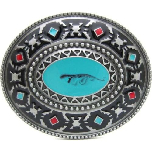 Native America Indian Belt Buckle