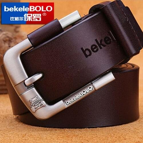 Fashion man belts for men high quality genuine leather belt men luxury brand mens belts casual pin buckle mens belt 1040