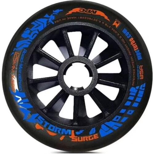 Rain Grip inline speed skates wheel for MPC black 90mm 100mm 110mm rainday +g speed tires skating wheels surge turbo