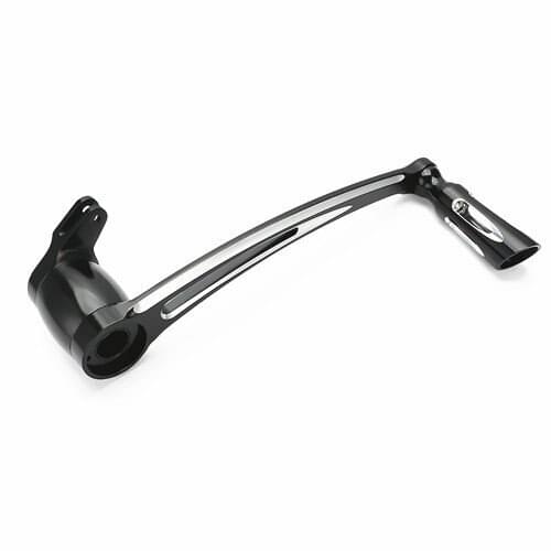 Motorcycle CNC Cut Brake Arm Lever W/ Peg Pedal For Harley Electra Road Tri Glide FLT 1996-2013