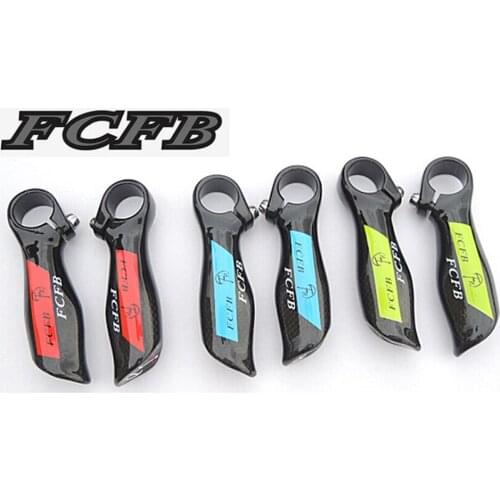 Specials! HOT FCFB FW Ultra light really ergonomic carbon fiber MTB bicycle handlebar Bar End free shipping green blue red