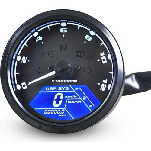 Mini Universal RPM Motorcycle Meter Speedometer Digital Odometer Electric Injection And Carburetor Meter