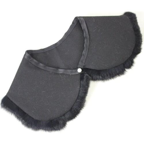 Victoria Collar tie accessories bead Clothes Accessories Peter pan Winter Sweater decorative white rabbit fur shawl Collar