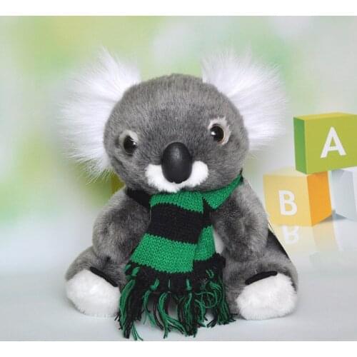 High quality cute gray koala 22cm toy scarf koala doll christmas gift d1010