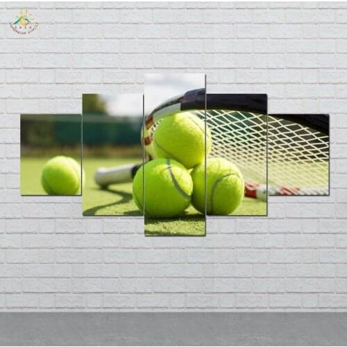 Green Balls Wall Art Canvas Painting Posters and Prints Decorative Picture Decoration Home For Living Room 5 PIECES