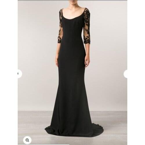 Free shipping robe de soiree vestidos de festa longo sleeves long dress party evening elegant dress 2019 new fashion Formal gown