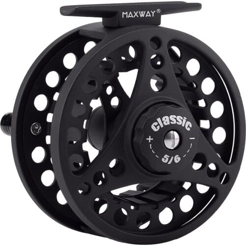 1PC quality MAXWAY Classic New 3/4 5/6 7/8 Full Metal 3BB Fly Fishing Reel 1:1 Aluminium Body Stream Fishing Coil Fly Tackle