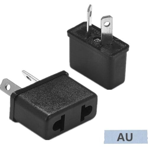100% brand new travel plug adapter Lightweight and easy to use Plug type: au plug 2pin Material: fireproof ABS, metal Rate volta