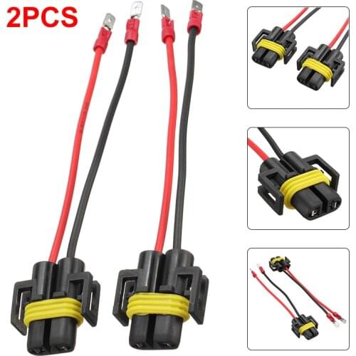 2pcs H11 To H11B Headlight Fog Light Conversion Connector Wiring Harness Plug Cable Socket Connector Repair Kit
