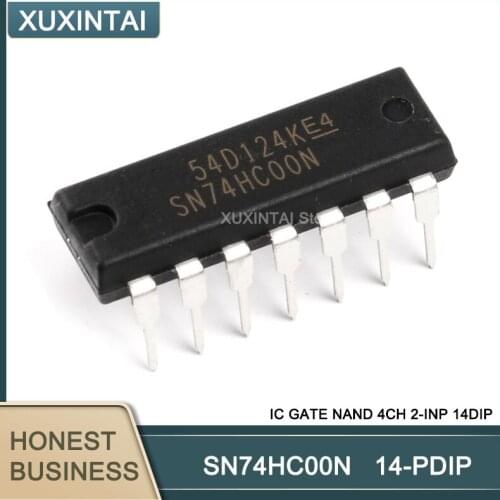 50Pcs/Lot SN74HC00N SN74HC00 74HC00 IC GATE NAND 4CH 2-INP 14DIP