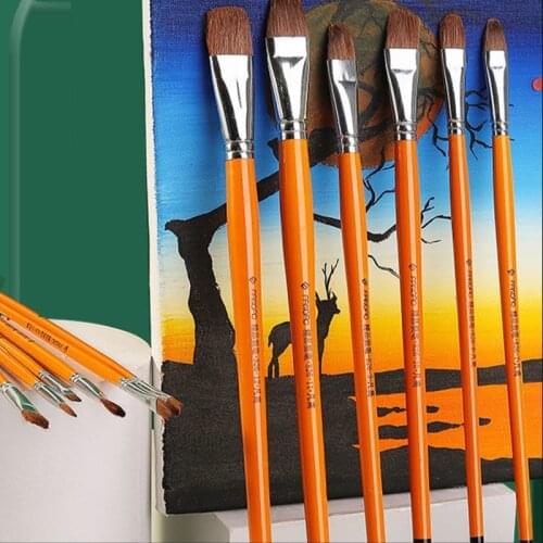 High-grade Horsehair brush painting brush, tongue peak row pen wholesale acrylic painting pen Watercolor Gouache Painting Pen