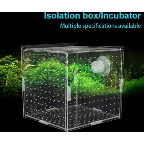 Aquarium Isolation Box Fish Tank Small Fry Breeding Box Transparent Acrylic Single Grid Double Grid Aquarium Supplies