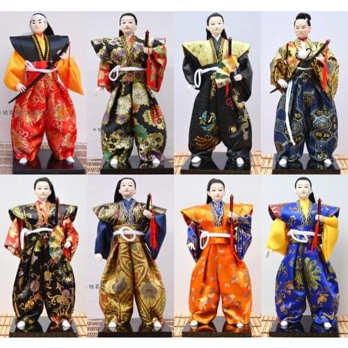 Decoration crafts girl gifts get married Samurai Japanese humanoid Doll Restaurant supplies jewelry ornaments Arts Home