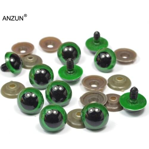 10-22mm Environmental Protection Plastic Safety Eyes For Teddy Bear Stuffed Toys Animal Dolls Plastic Beads Green
