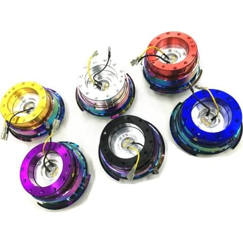 Racing car steering wheel quick release belt safety button detachable quick release device magic color competitive transfer seat