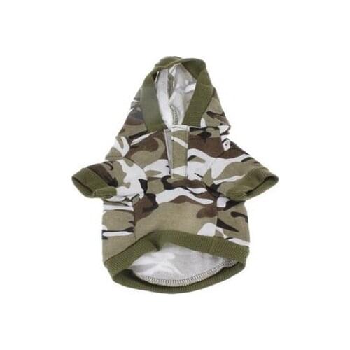 Camouflage hooded pet sweater